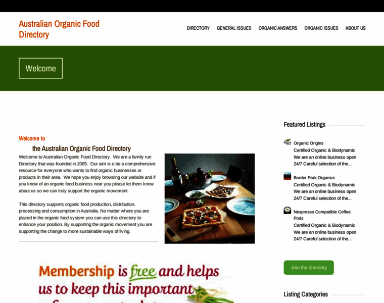 Organicfooddirectory.com.au thumbnail