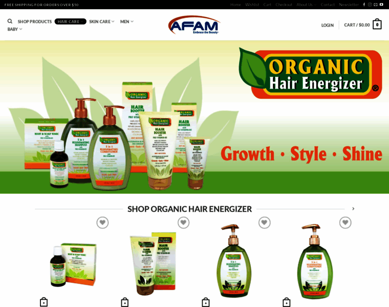 Organichairenergizer.com thumbnail