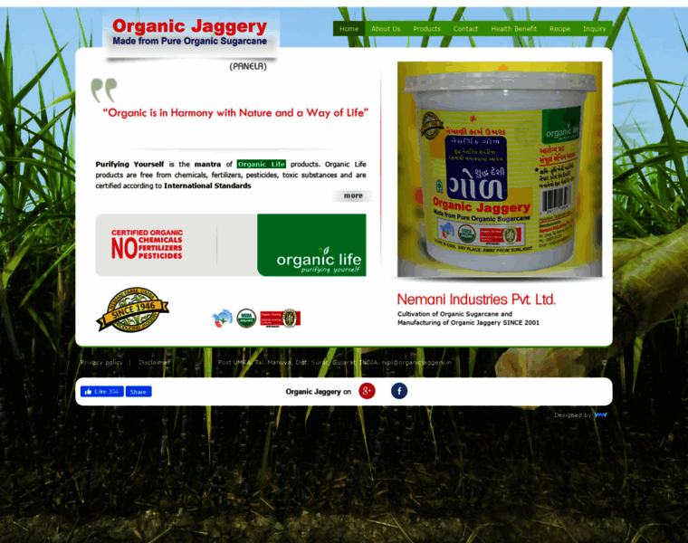 Organicjaggery.in thumbnail
