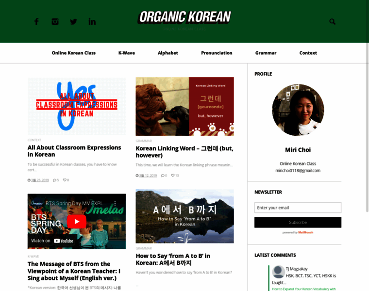 Organickorean.com thumbnail