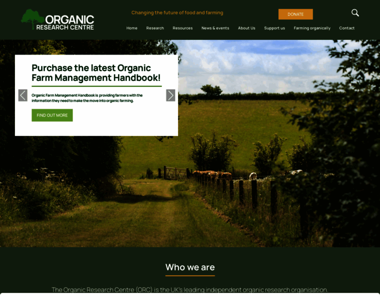 Organicresearchcentre.com thumbnail