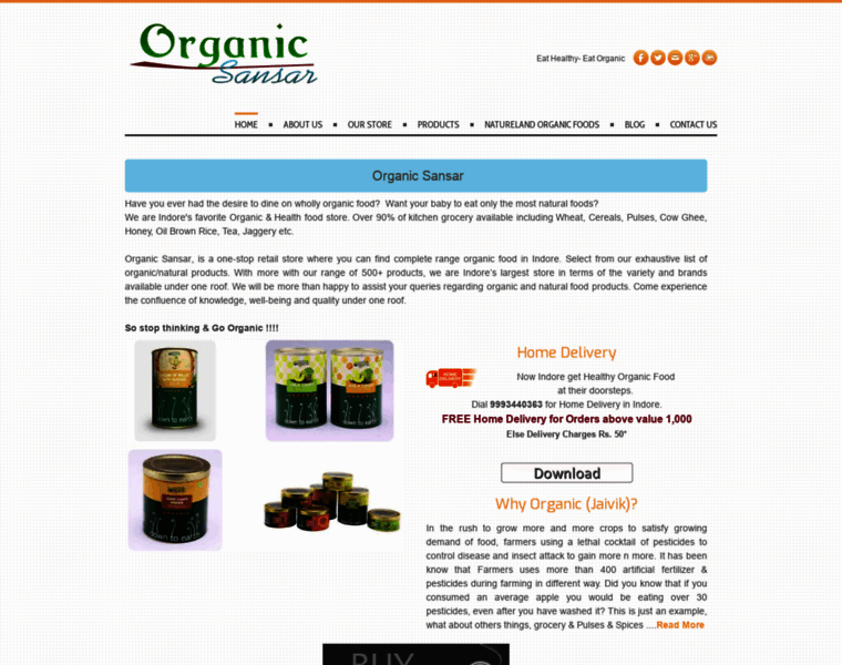 Organicsansar.com thumbnail