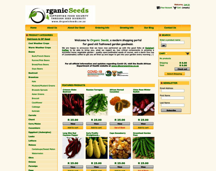 Organicseeds.co.za thumbnail