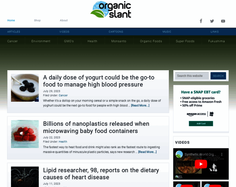 Organicslant.com thumbnail