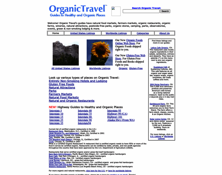 Organictravel.com thumbnail