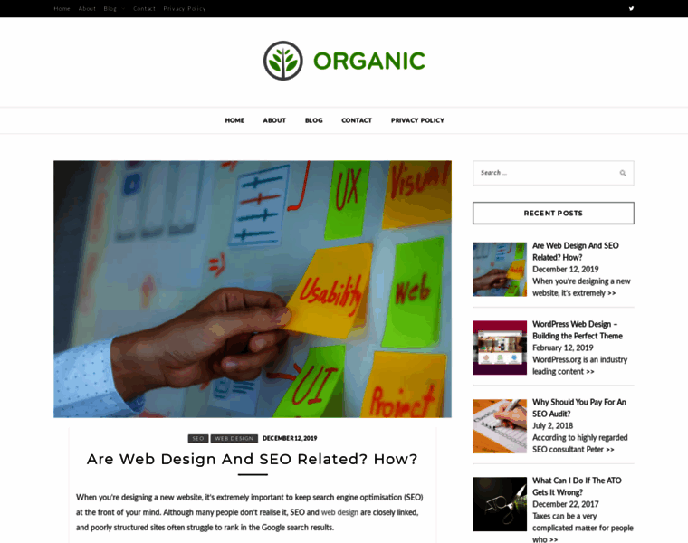 Organicwebdesign.com.au thumbnail
