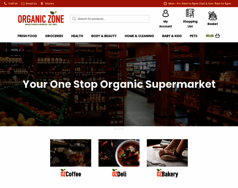 Organiczone.co.za thumbnail