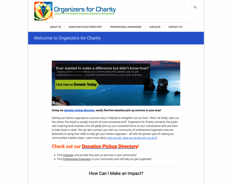 Organizersforcharity.org thumbnail