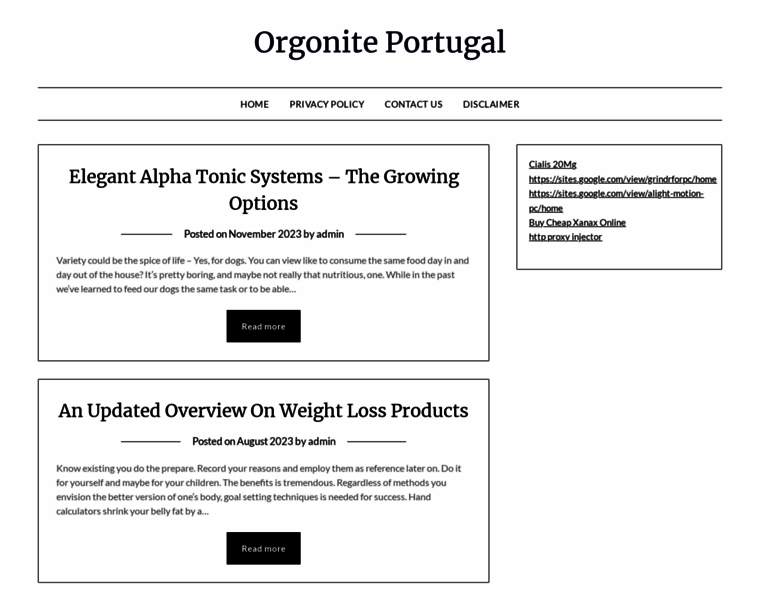 Orgonite-portugal.com thumbnail
