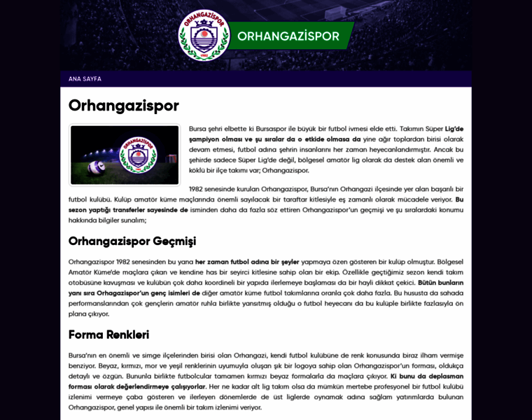 Orhangazispor.org thumbnail