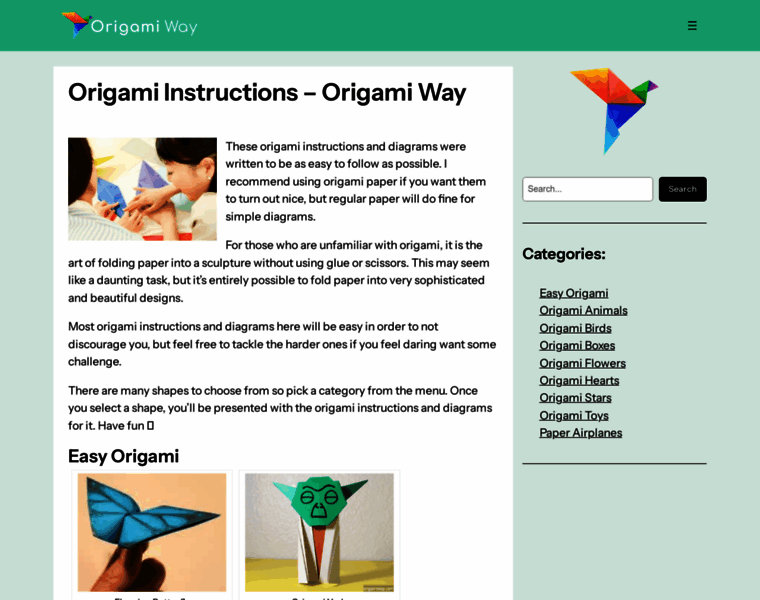 Origamiway.com thumbnail