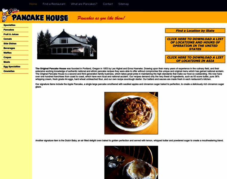 Originalpancakehouse.com thumbnail