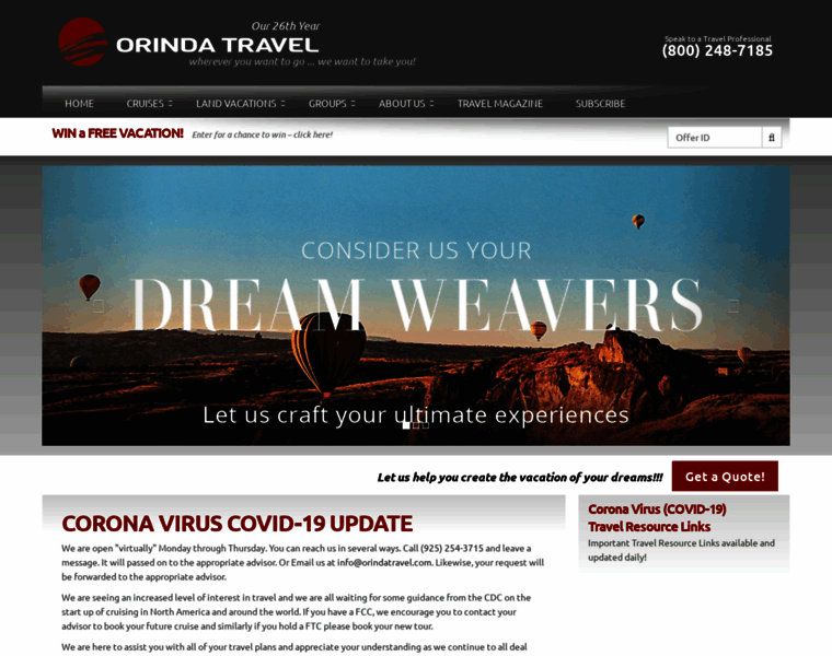 Orindatravel.com thumbnail