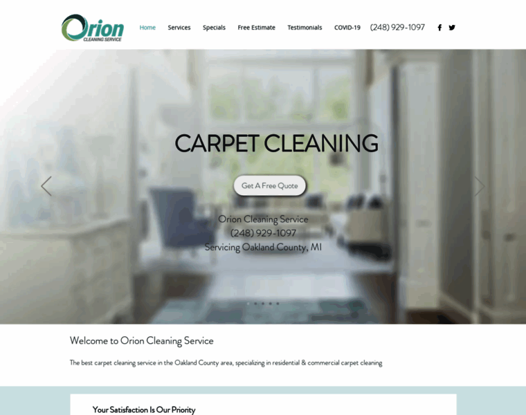 Orioncleaningservice.com thumbnail