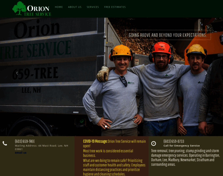 Oriontreeservice.com thumbnail