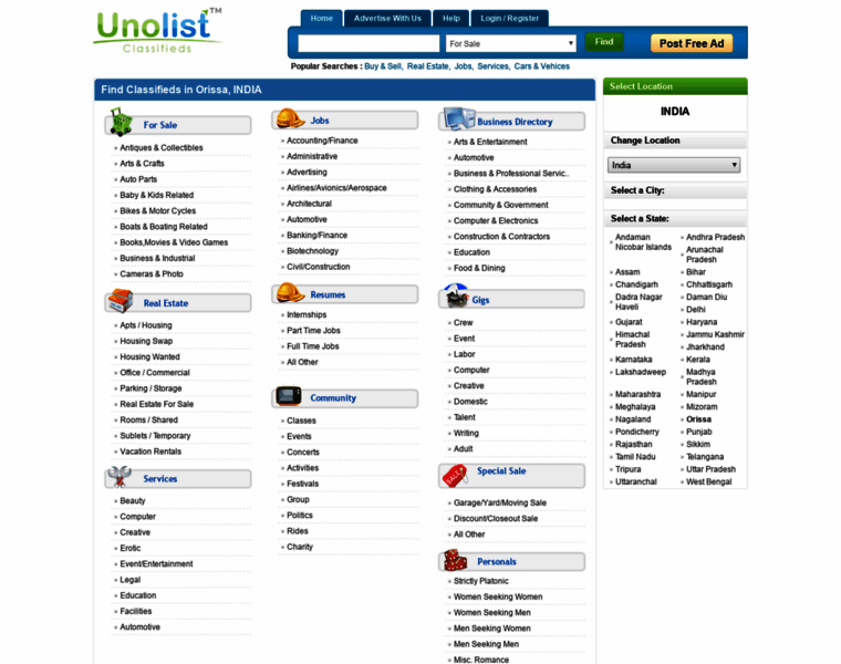 Orissa.unolist.in thumbnail