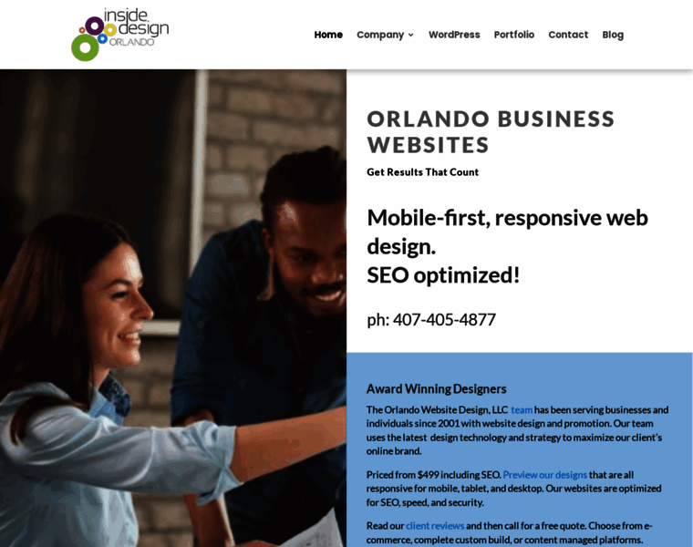 Orlandowebsitedesign.com thumbnail