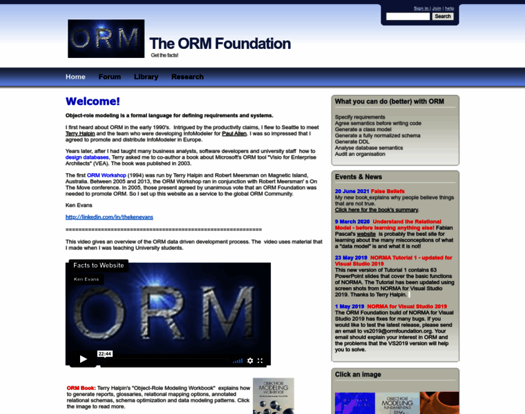 Ormfoundation.org thumbnail