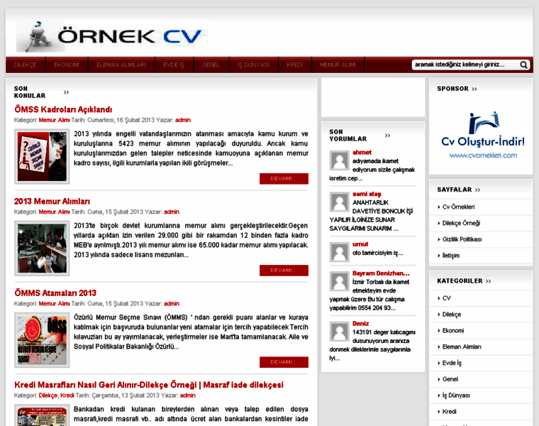 Ornek-cv.com thumbnail