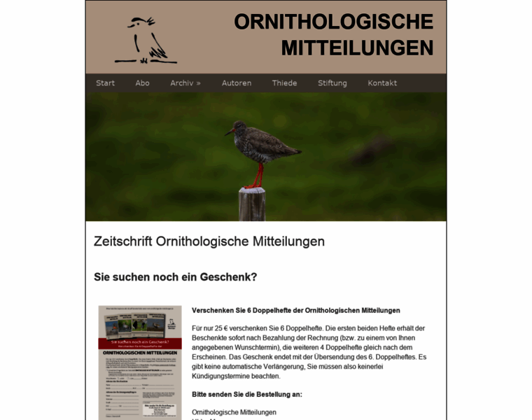 Ornithologische-mitteilungen.de thumbnail