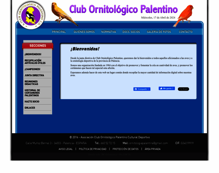 Ornitologiapalentina.es thumbnail