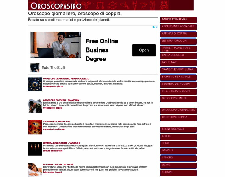 Oroscopastro.com thumbnail