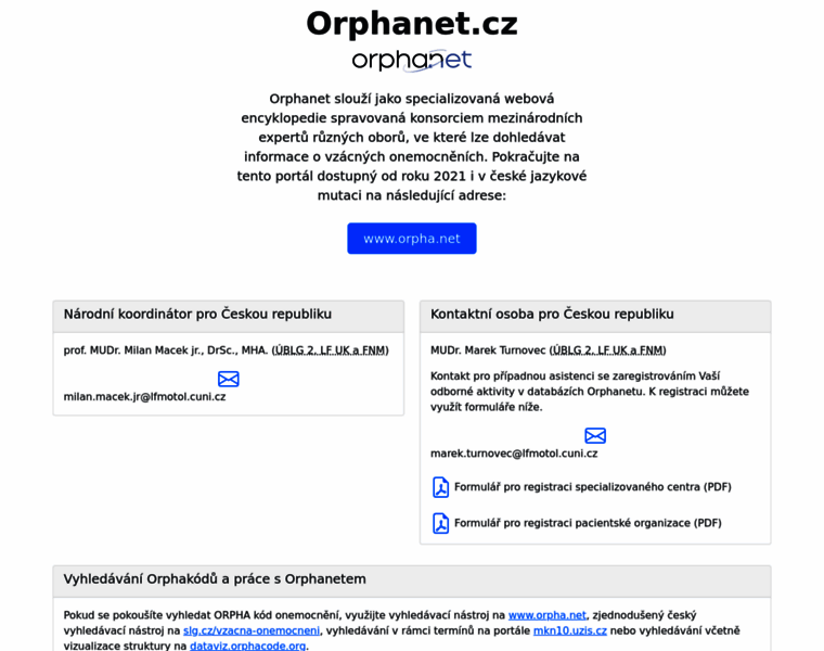 Orphanet.cz thumbnail
