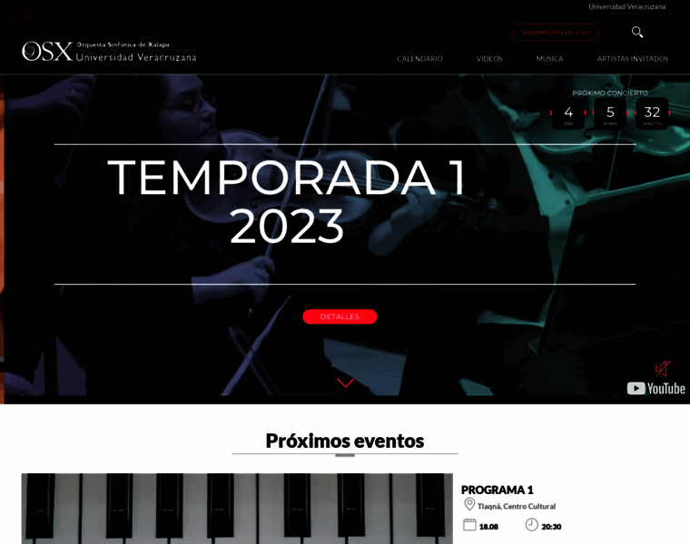 Orquestasinfonicadexalapa.com thumbnail