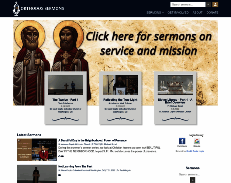 Orthodoxsermons.org thumbnail