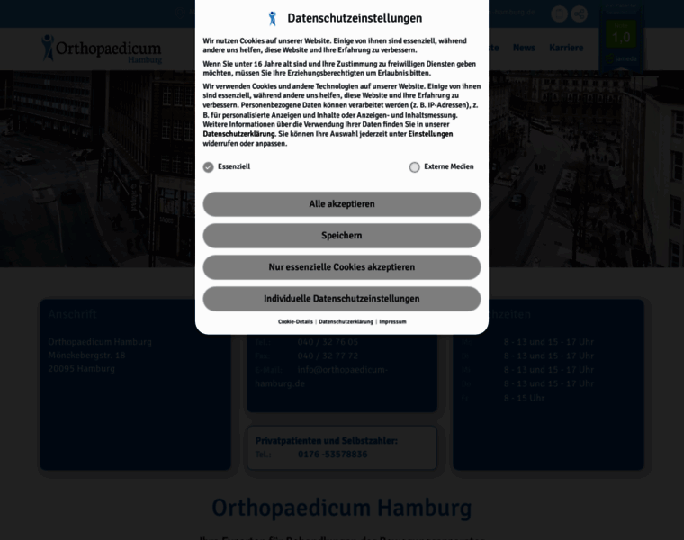 Orthopaedicum-hamburg.de thumbnail