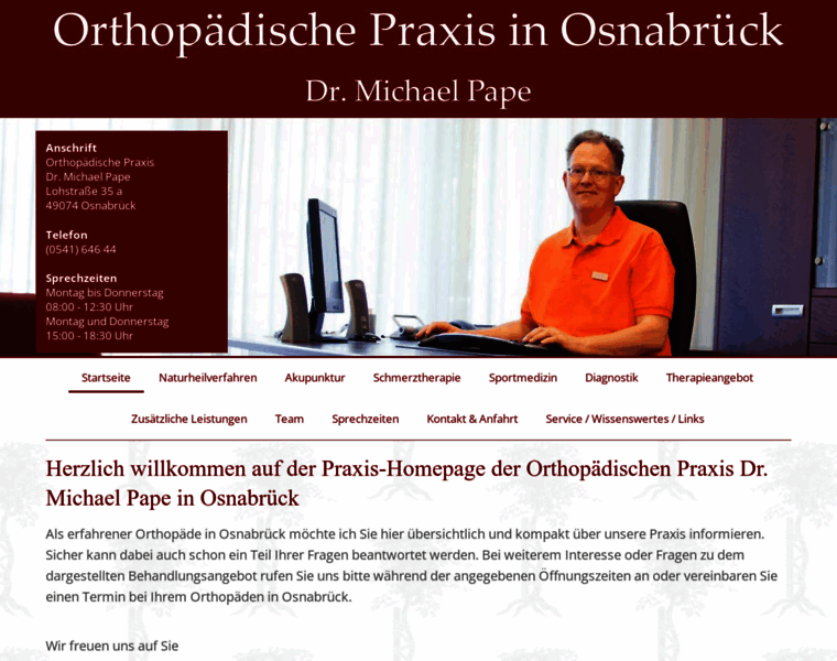 Orthopaedie-pape.de thumbnail