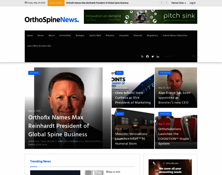 Orthospinenews.com thumbnail