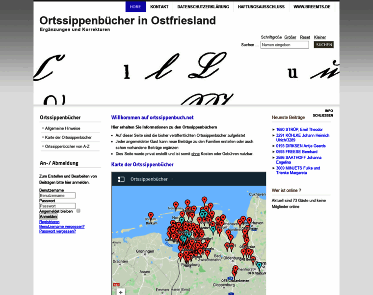 Ortssippenbuch.net thumbnail