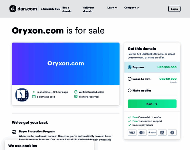 Oryxon.com thumbnail