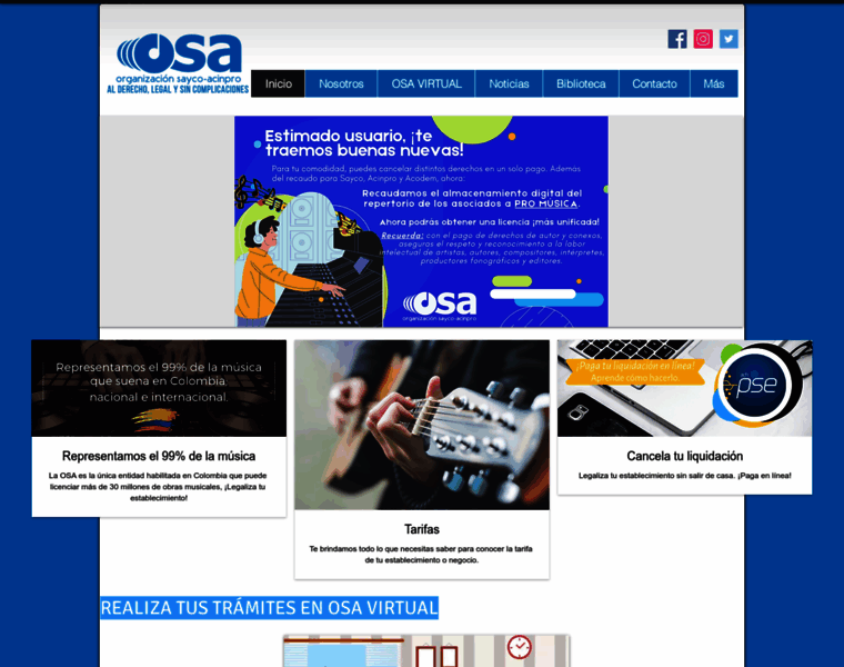 Osa.org.co thumbnail