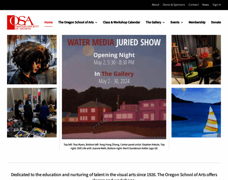 Osartists.org thumbnail