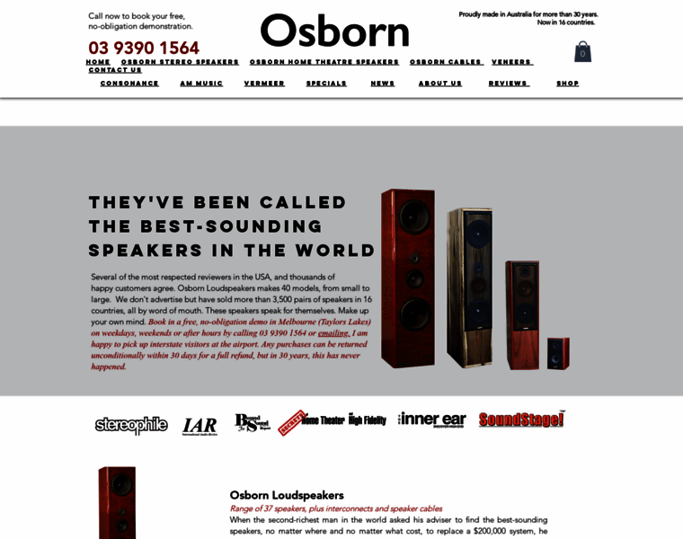 Osbornloudspeakers.com.au thumbnail