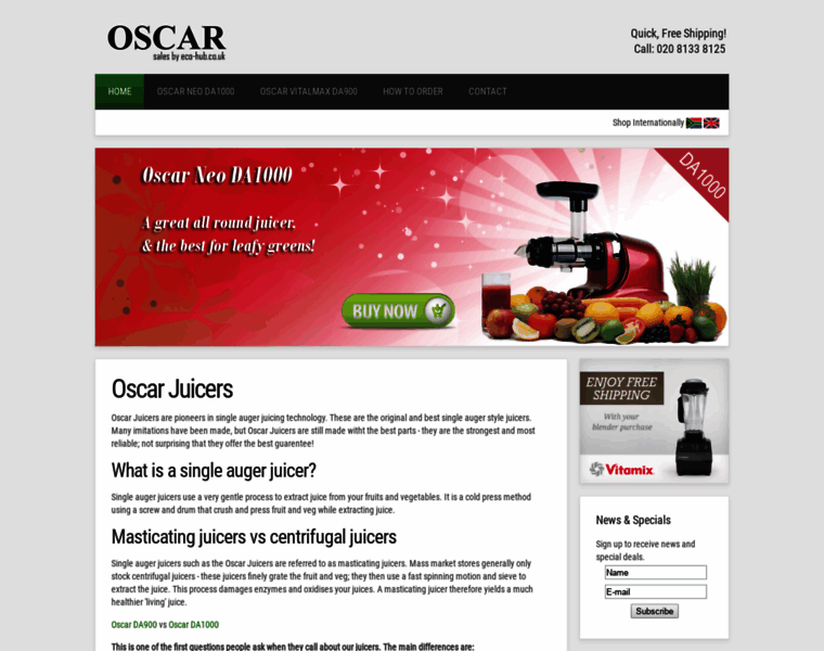 Oscarjuicers.co.uk thumbnail