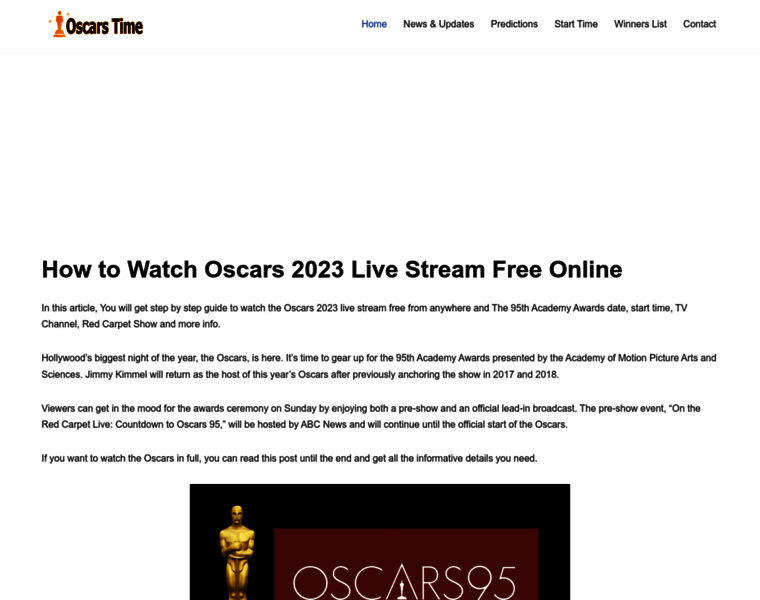 Oscarstime.com thumbnail