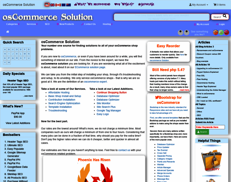 Oscommerce-solution.com thumbnail