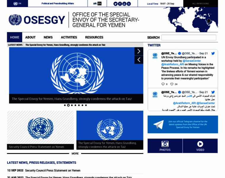 Osesgy.unmissions.org thumbnail