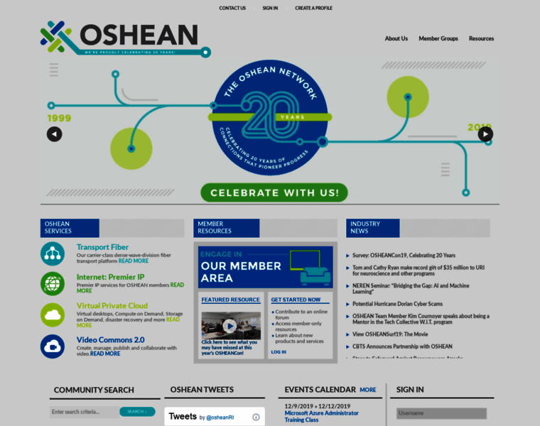 Oshean.org thumbnail