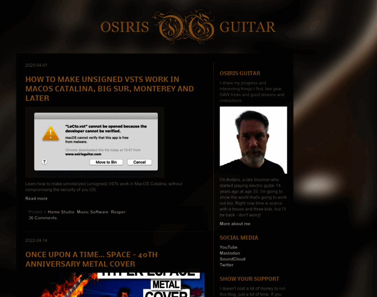 Osirisguitar.com thumbnail