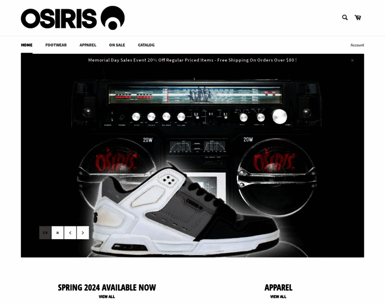 Osirisshoes.com thumbnail