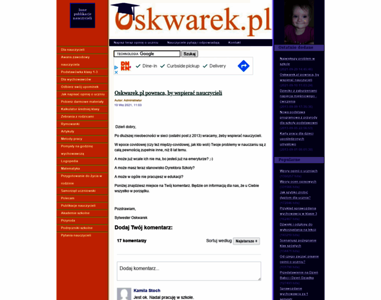 Oskwarek.pl thumbnail