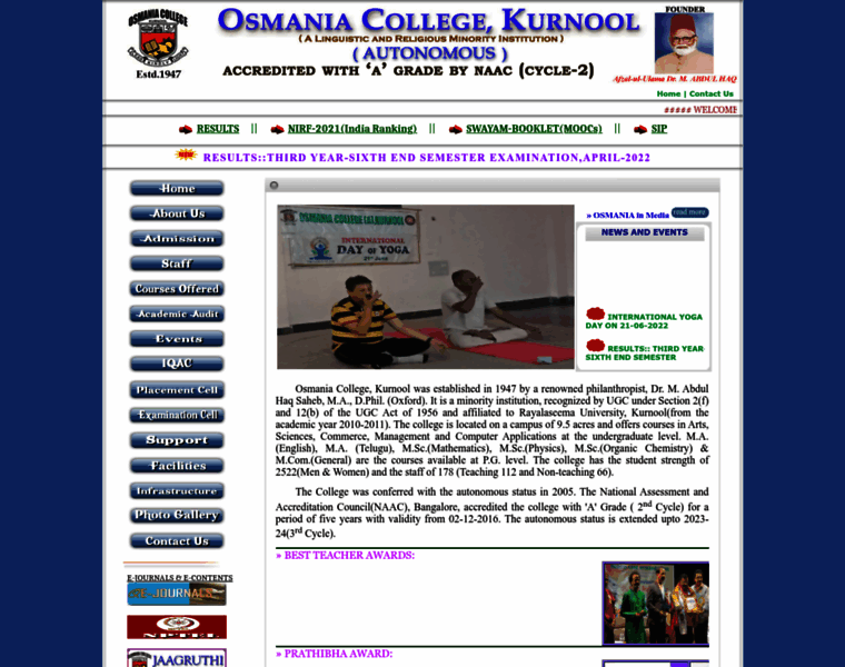 Osmaniacollegekurnool.com thumbnail