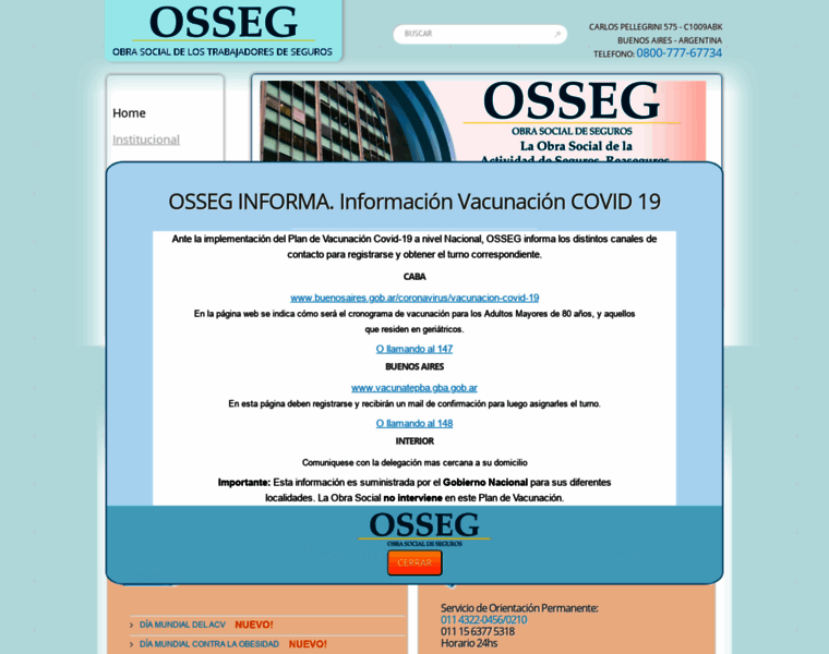 Osseg.org.ar thumbnail