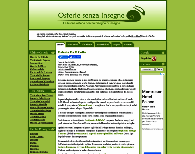 Osteriesenzainsegne.com thumbnail