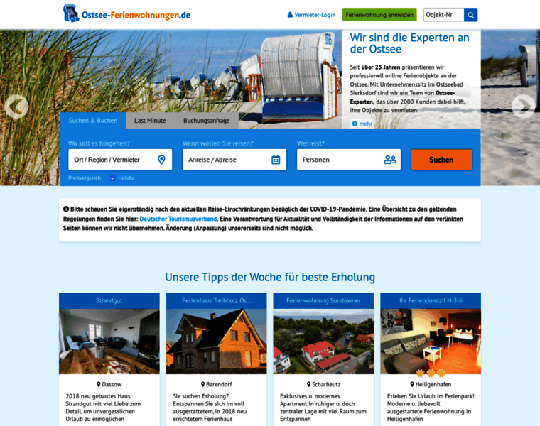 Ostsee-ferienwohnungen.de thumbnail