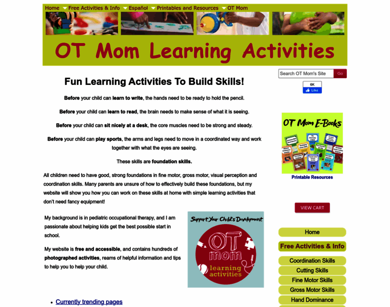 Ot-mom-learning-activities.com thumbnail